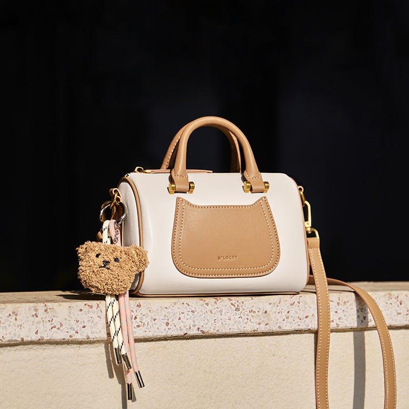 Arcadia Mini Leather Duffle Crossbody Bag