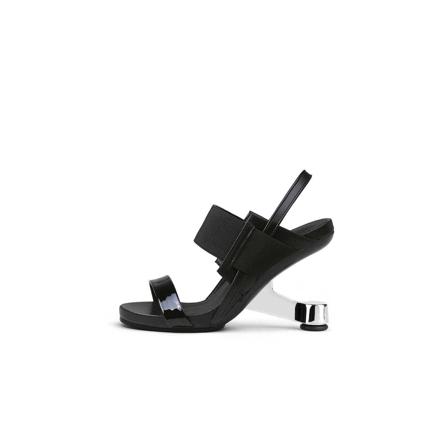 Artistic Glow Ankle Strap Pivot Heel Sandals