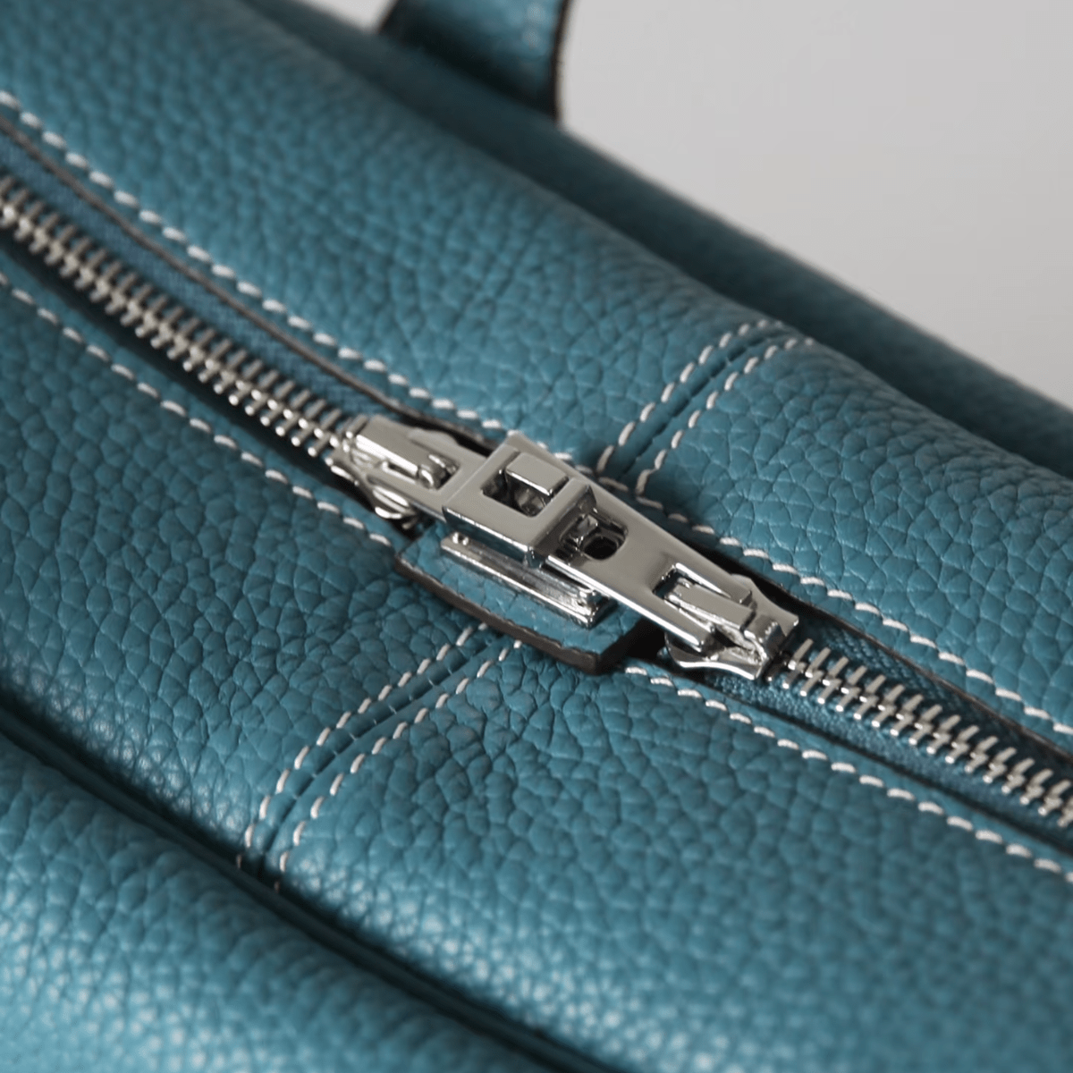 Aspen Top Handle Bag – Structured TC Calfskin Leather Bowling Bag with Padlock Charm