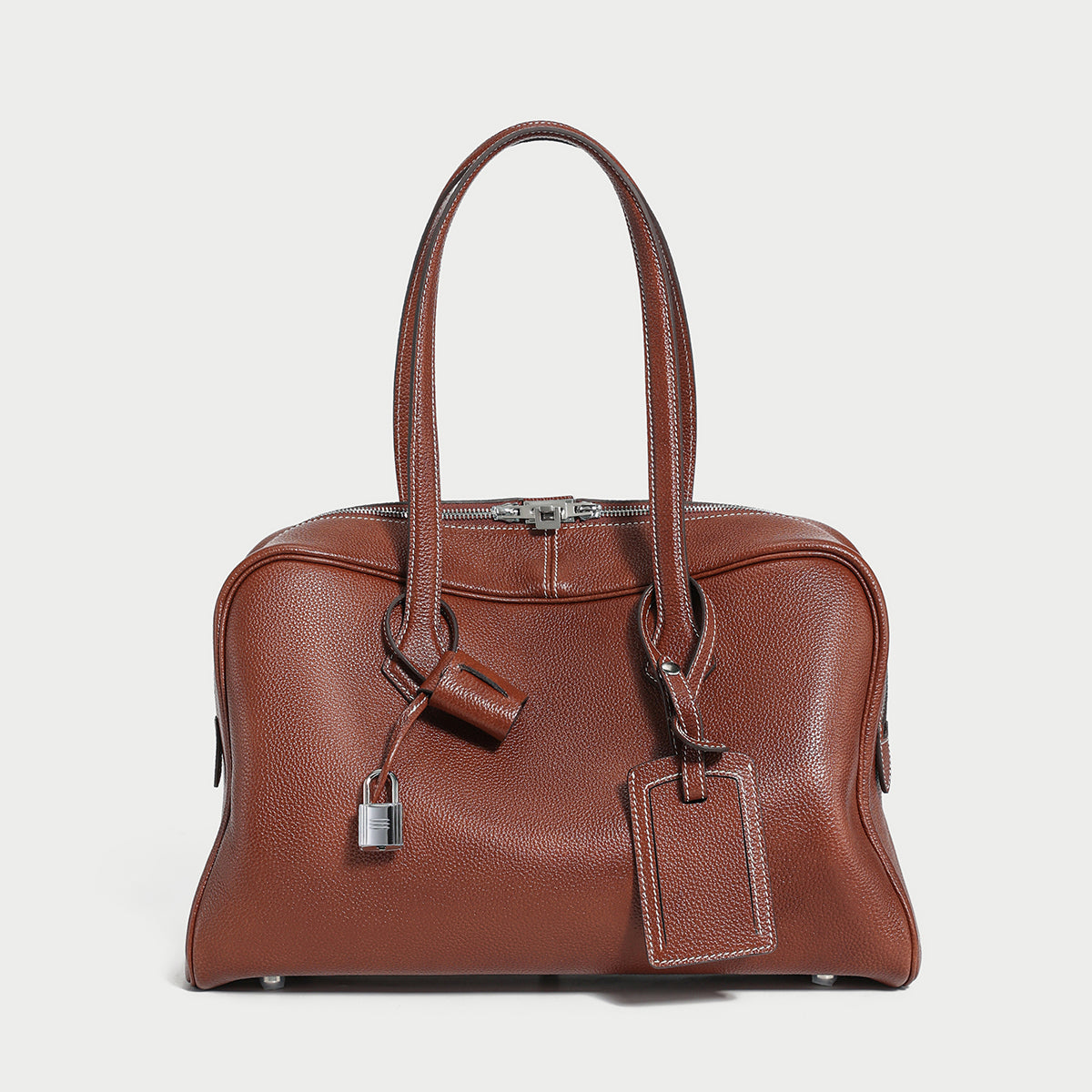 aspen top handle bag brown 1
