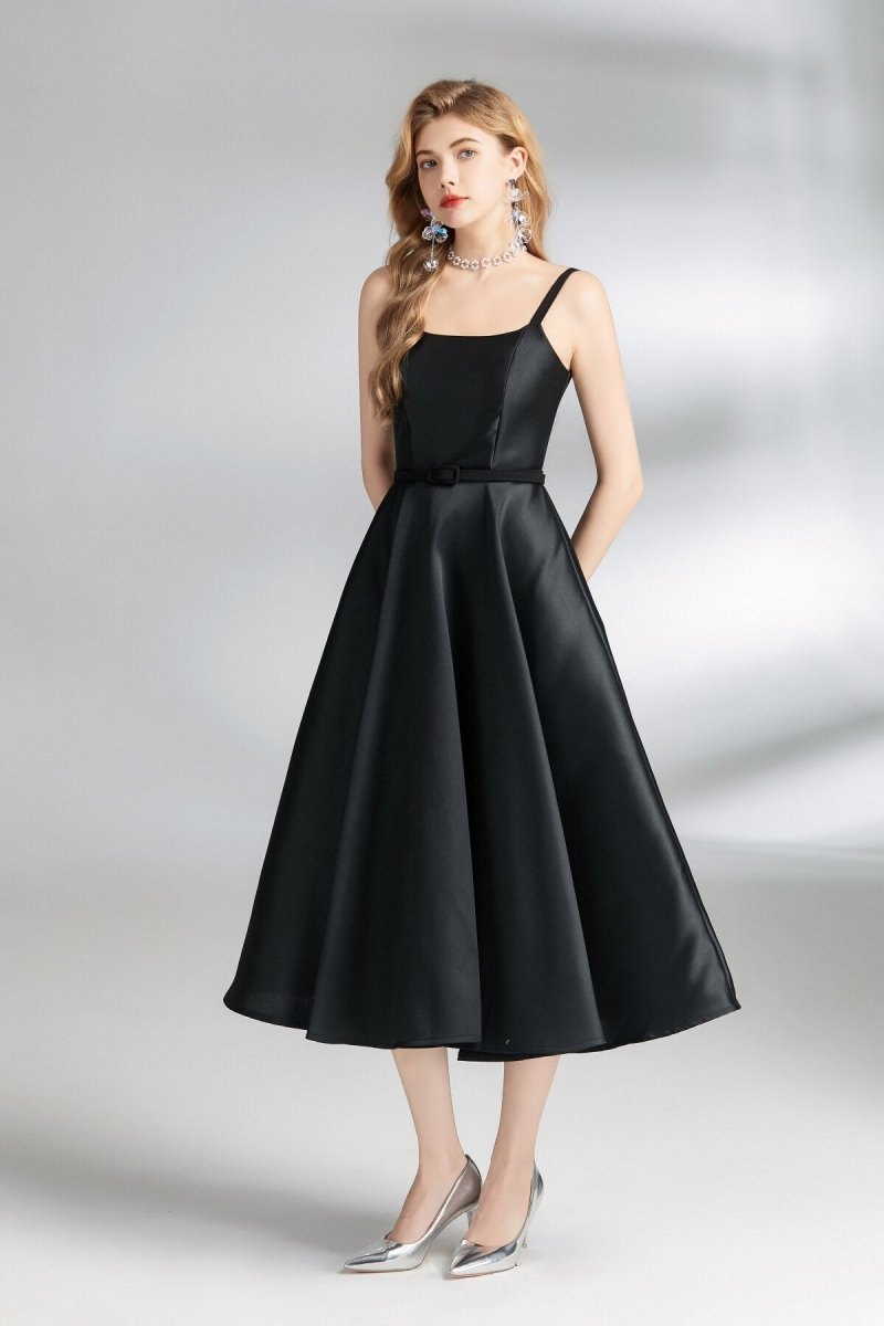 Audrey Hepburn Spaghetti Strap Flare Dress - 0cm