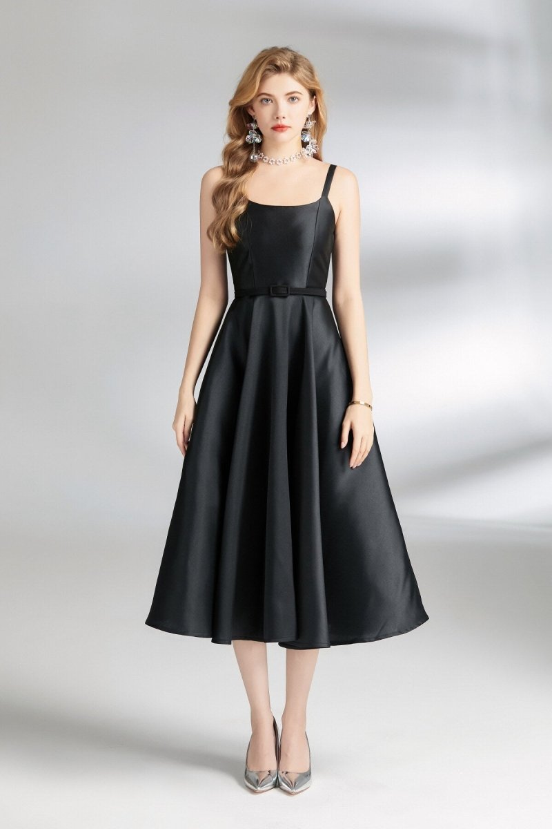 Audrey Hepburn Spaghetti Strap Flare Dress - 0cm