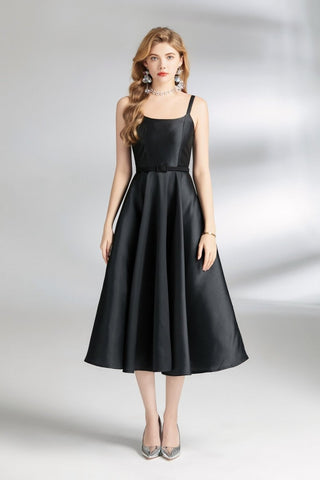 Audrey Hepburn Spaghetti Strap Flare Dress