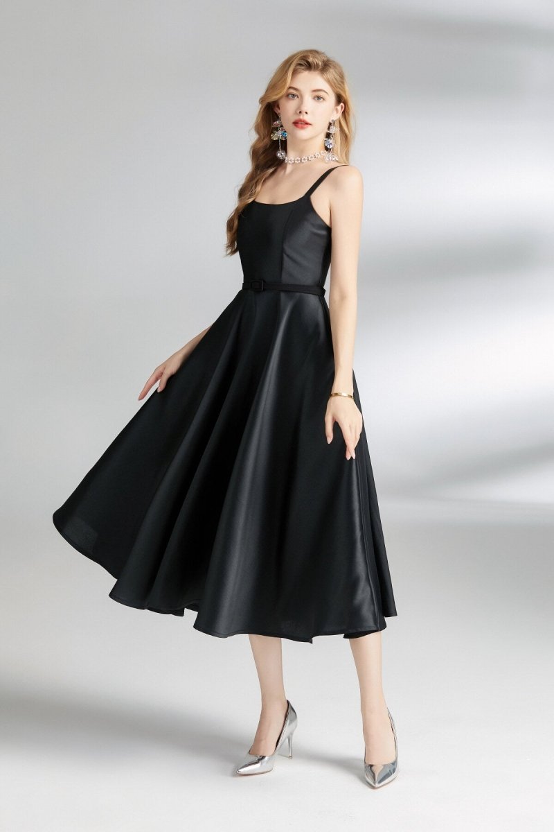 Audrey Hepburn Spaghetti Strap Flare Dress - 0cm