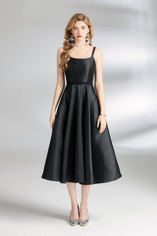 Audrey Hepburn Spaghetti Strap Flare Dress