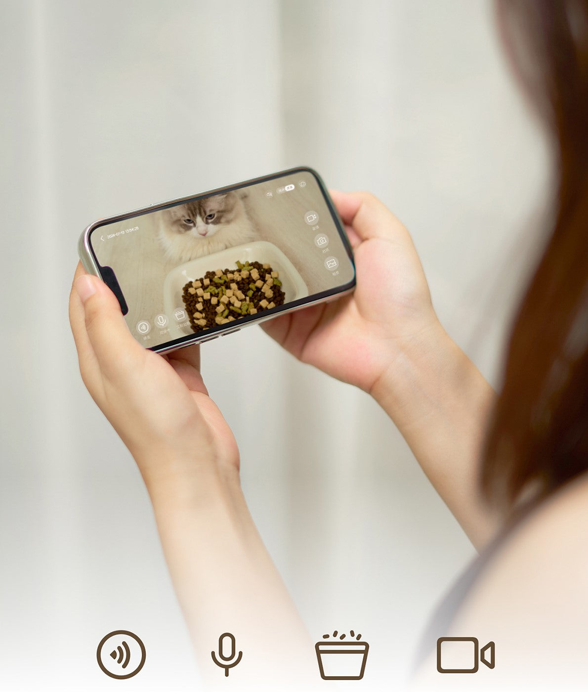 automatic smart pet feeder cream 5