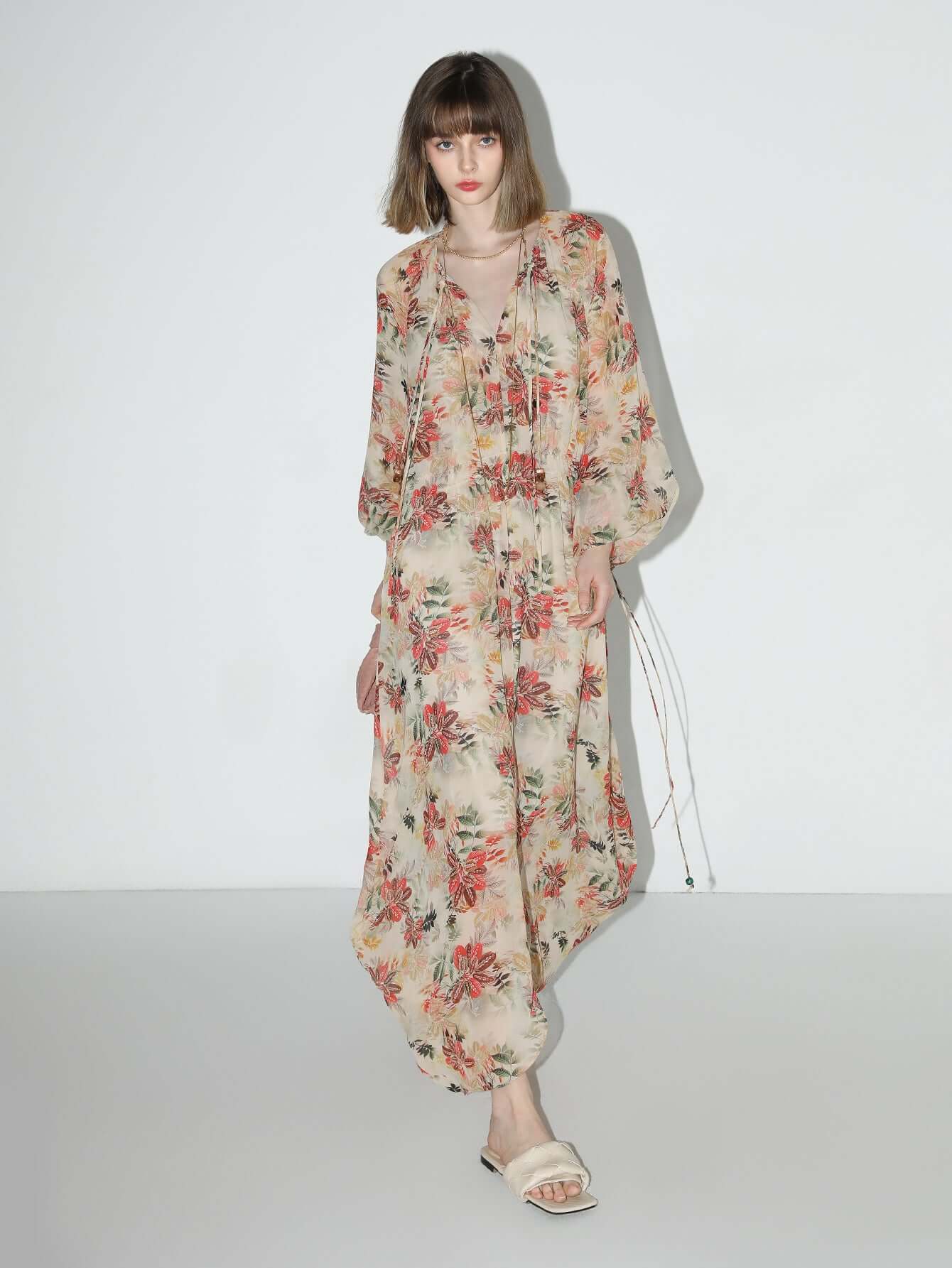 autumn floral chiffon maxi dress all floral 3