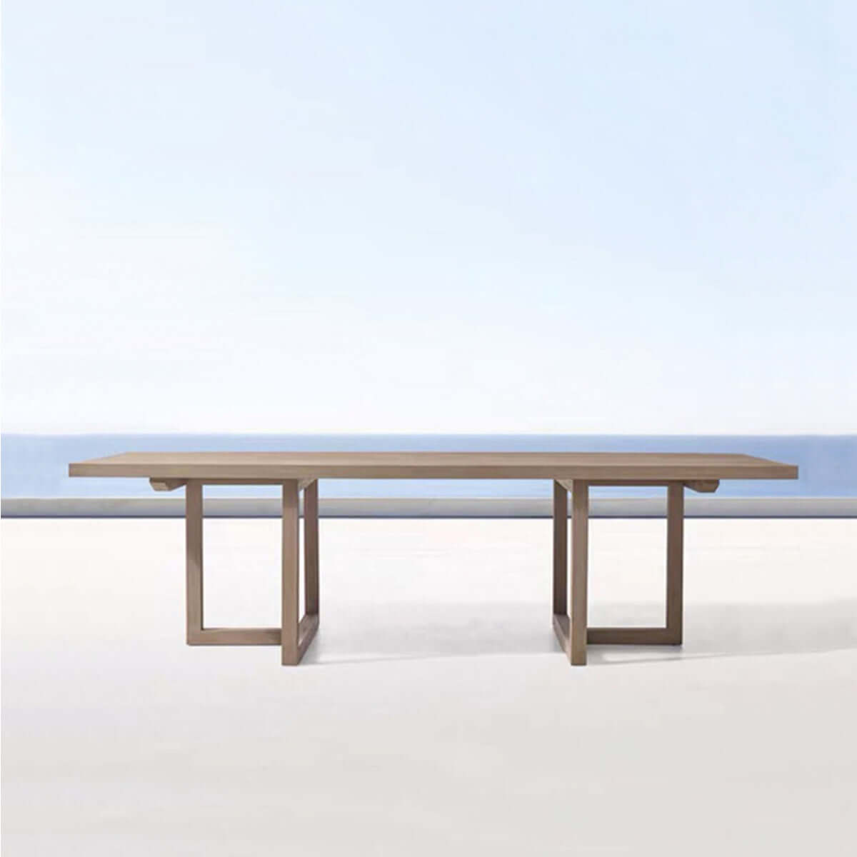 aviara long table 1.8m mocha 1
