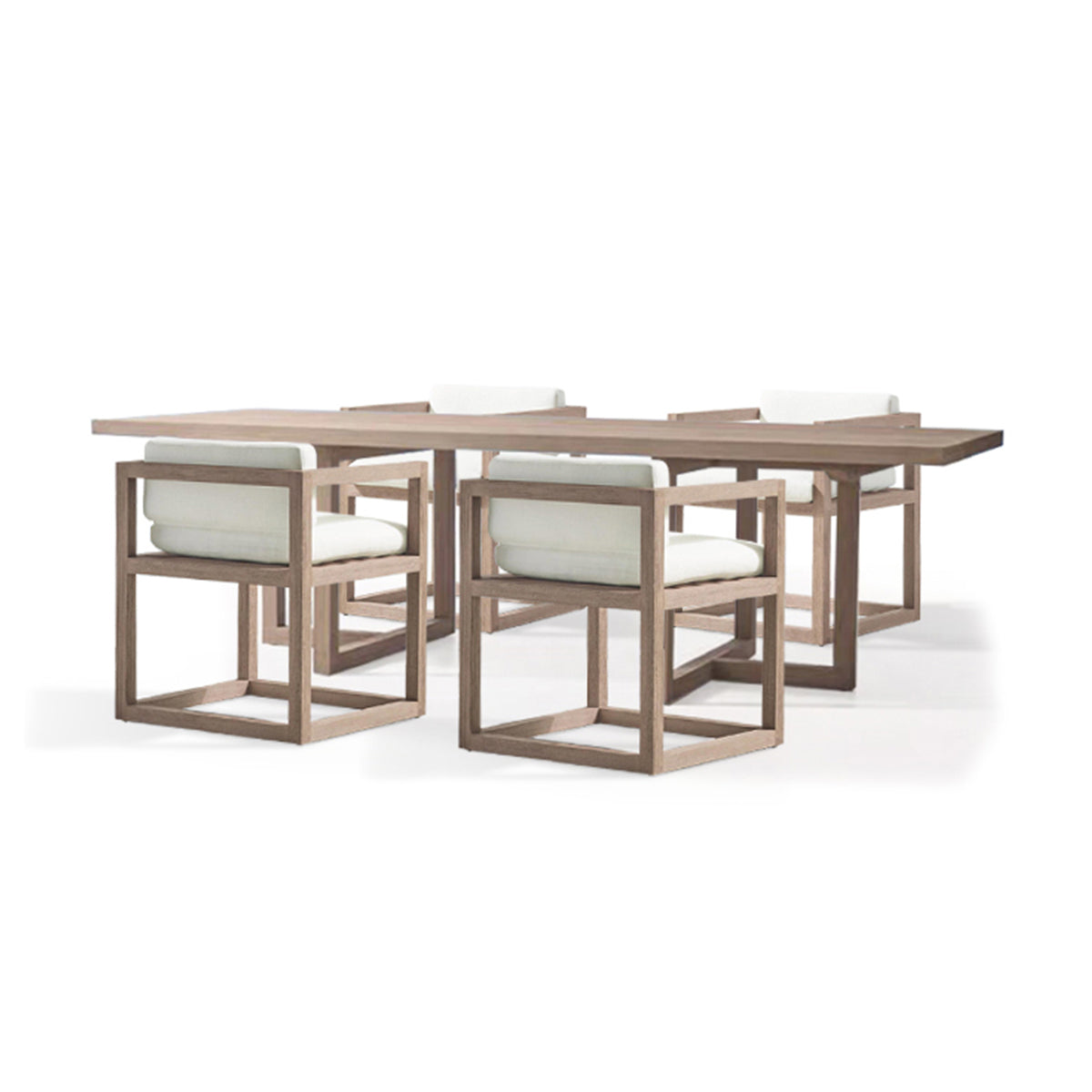 aviara long table 1.8m mocha 4
