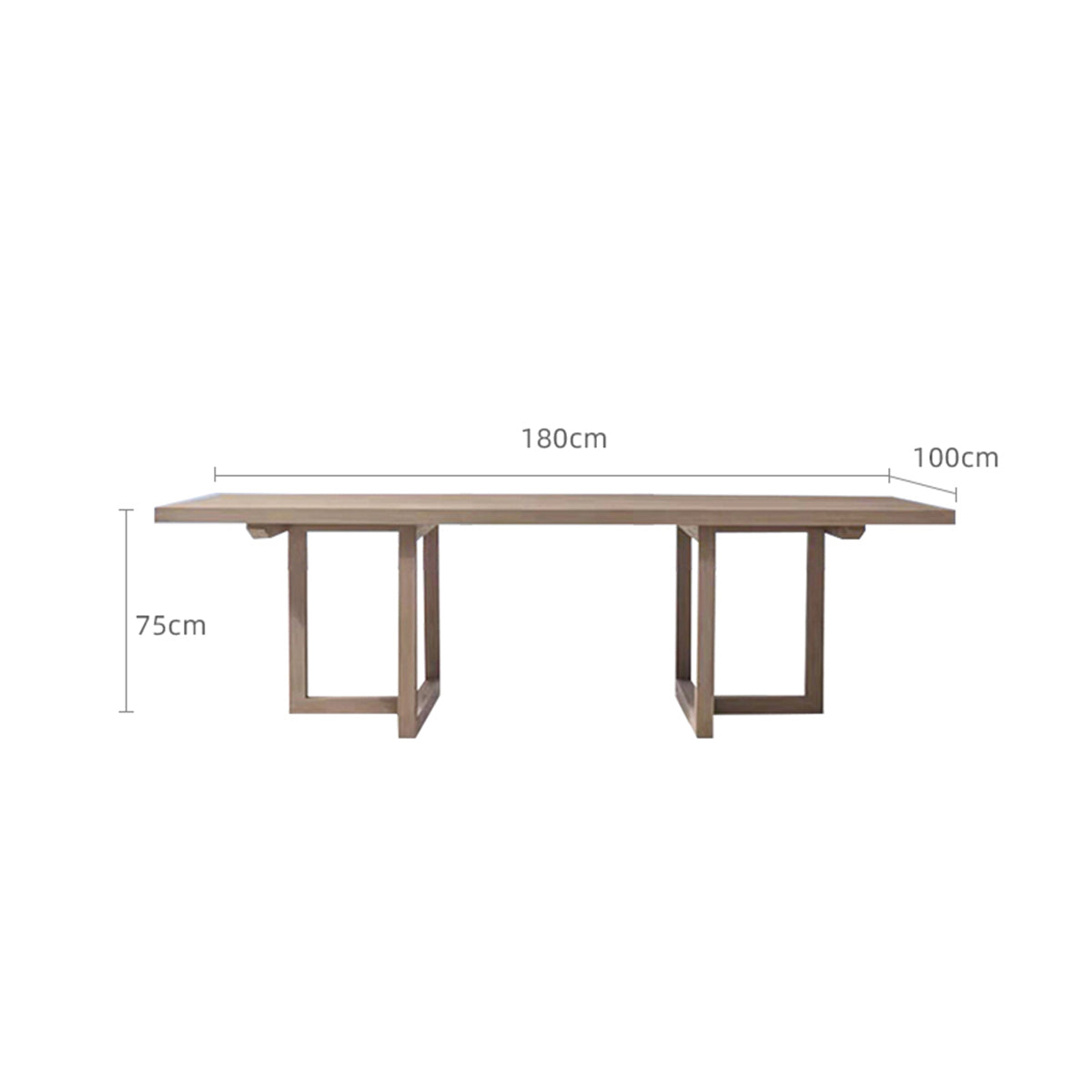 aviara long table 1.8m mocha 5