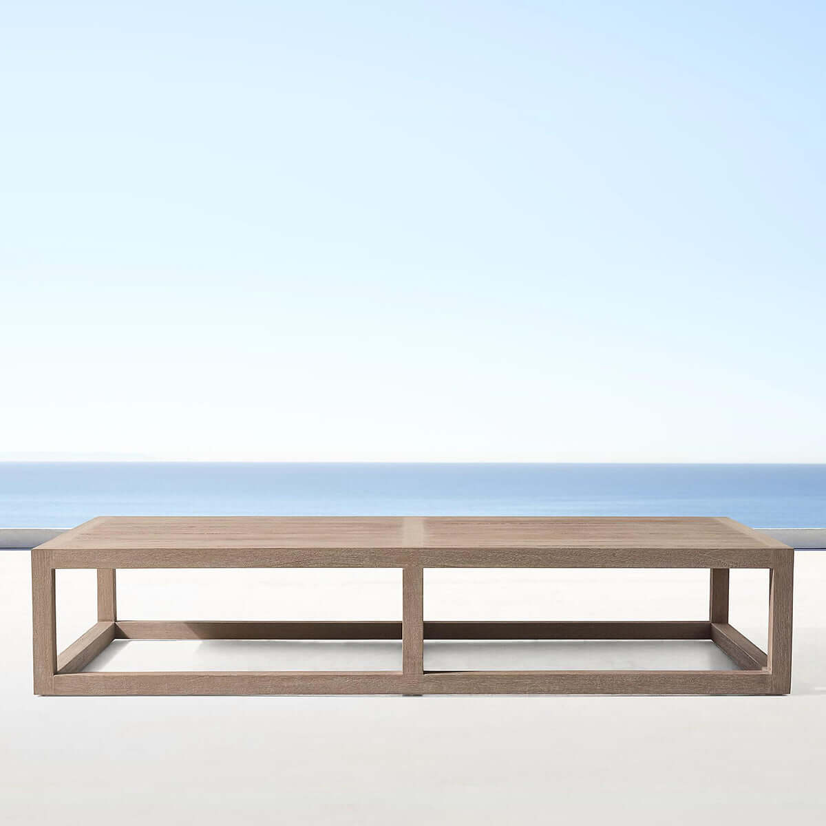 aviara patio coffee table 1.37m mocha 1