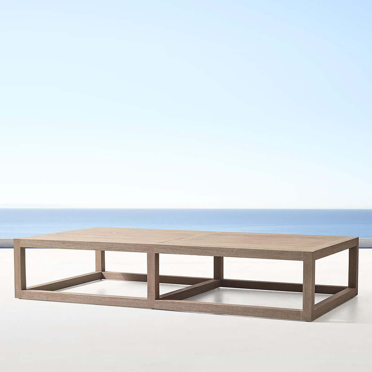 aviara patio coffee table 1.82m mocha 1