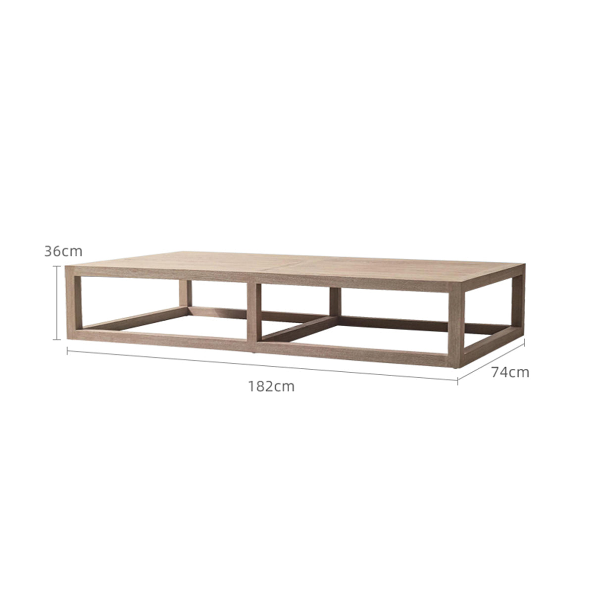 aviara patio coffee table 1.82m mocha 3