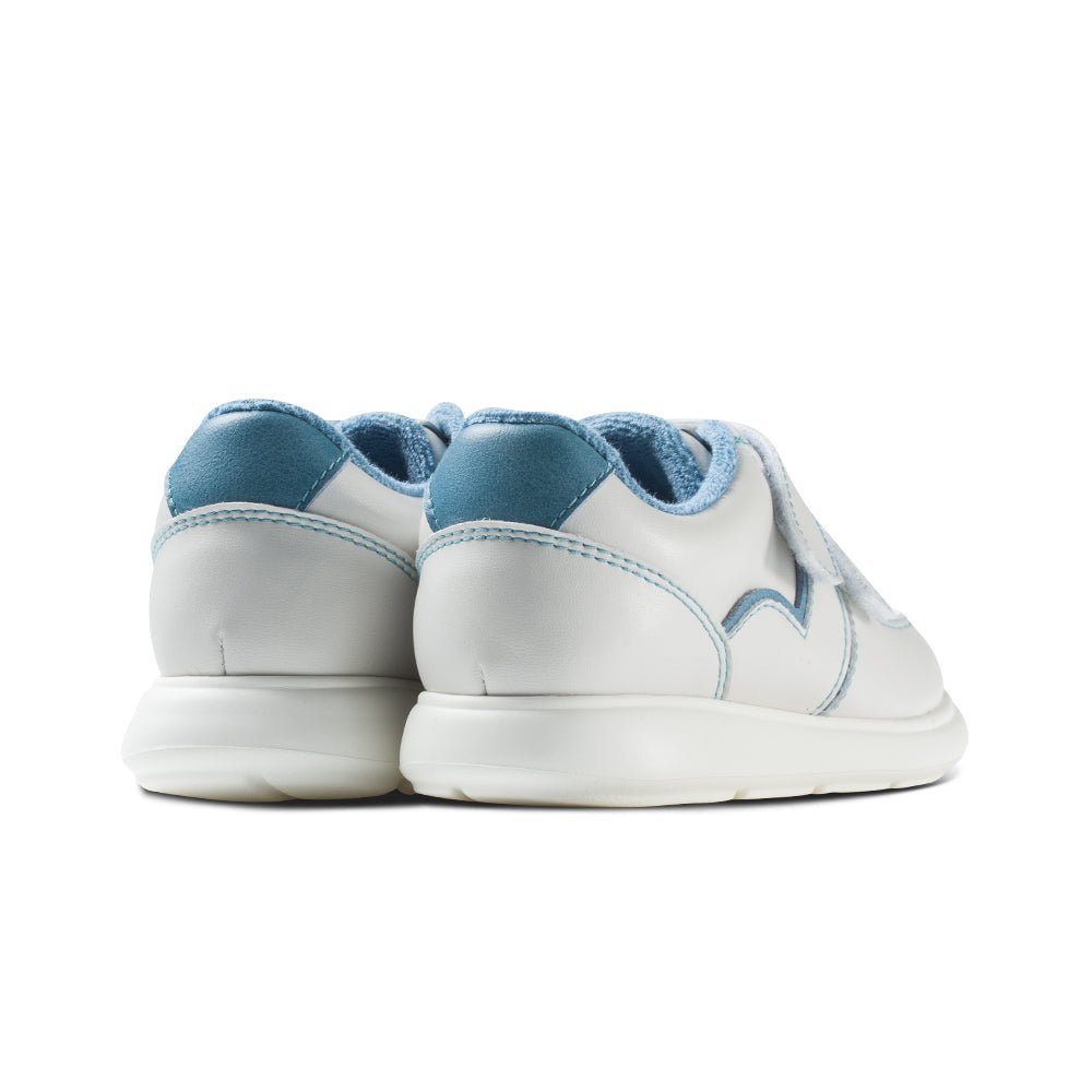 Azure Blue Lightweight Fleece Lined Kids Sneakers - 0cm