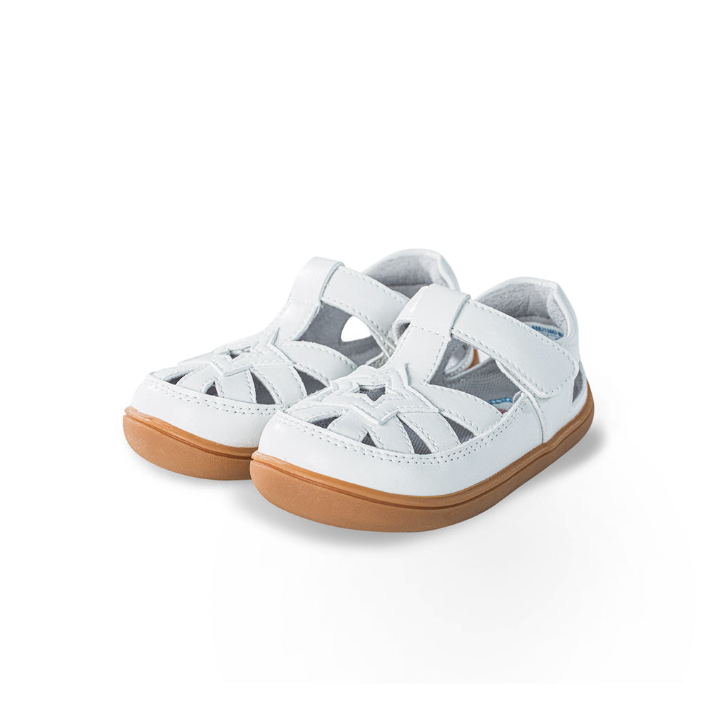 beaming star non slip breathable soft sole unisex walking shoes all white 2