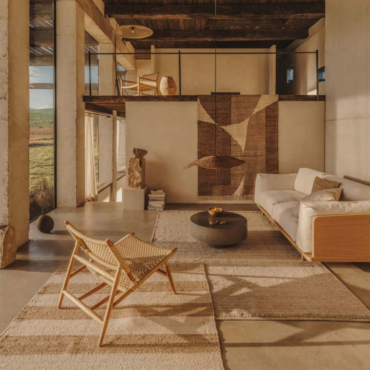 Benny Modern Rattan Lounge Chair - 0cm