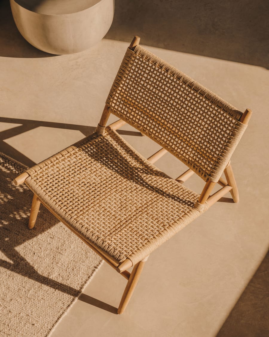 Benny Modern Rattan Lounge Chair - 0cm