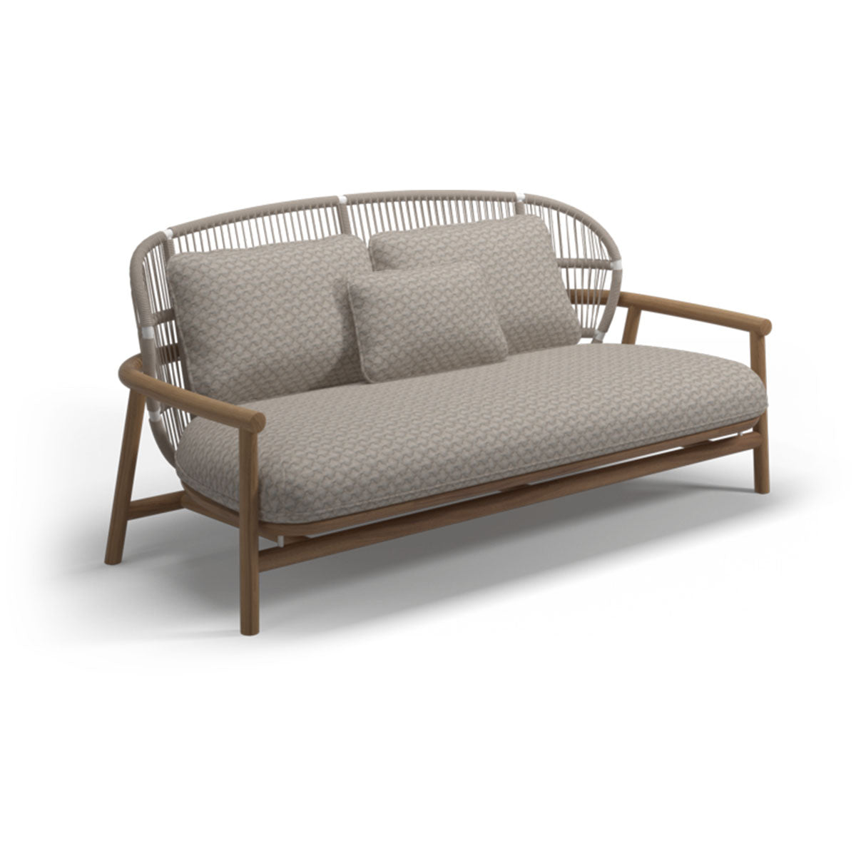 billy low back lounge chair two seater grey 2