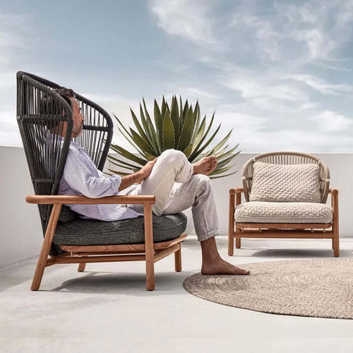 billy modern peacock chair single charcoal 1