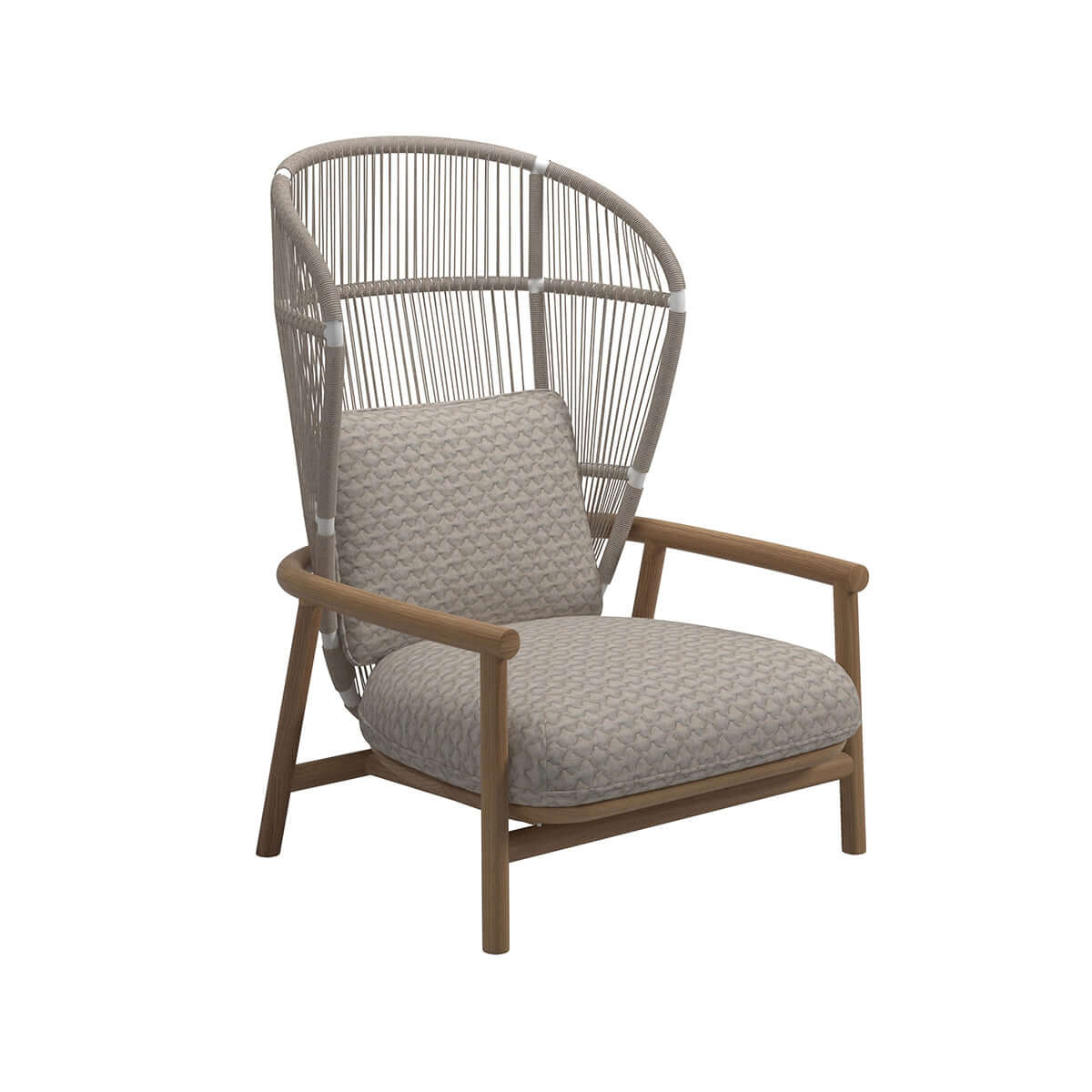 billy modern peacock chair single grey 3