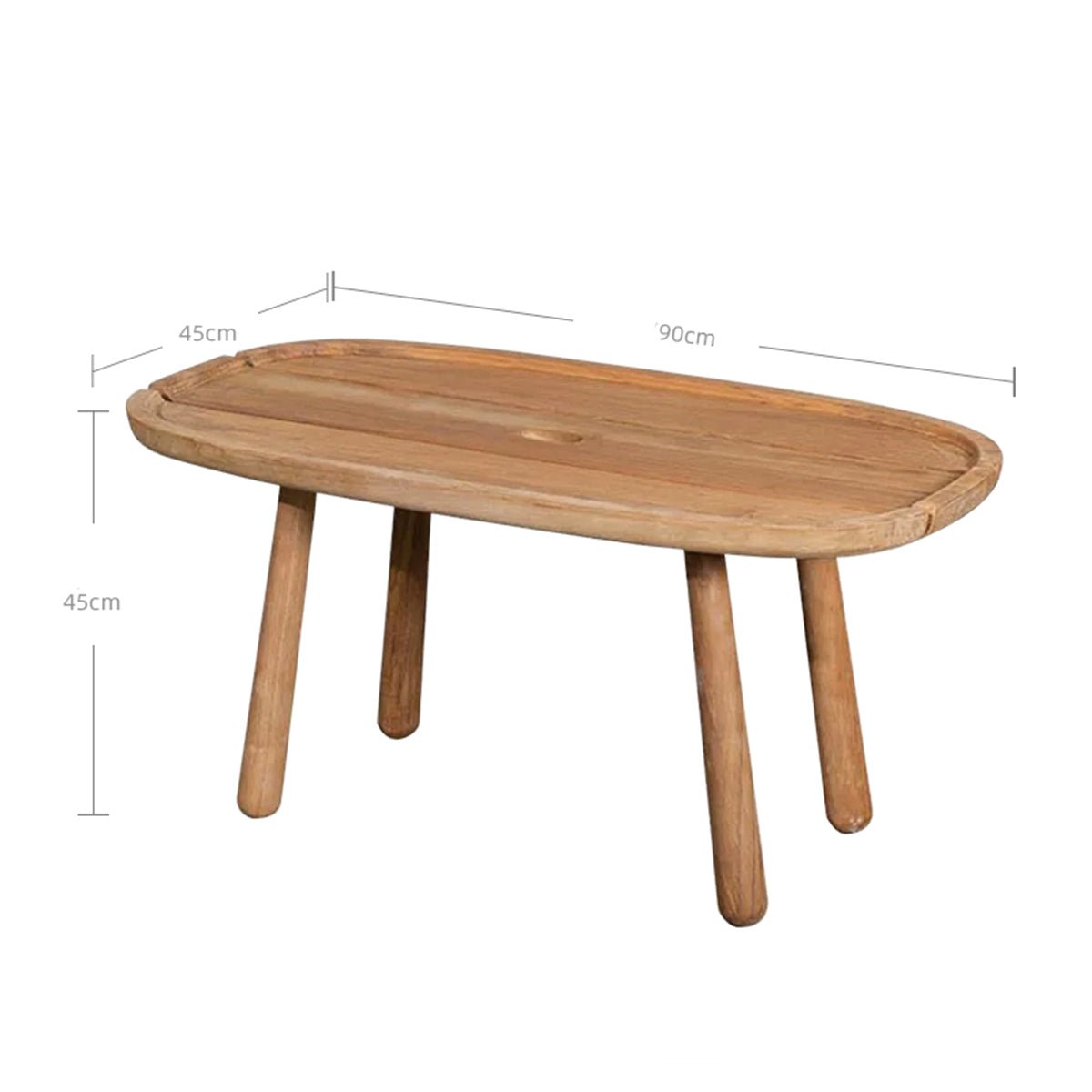Billy Resort Wooden Coffee Table - 0cm