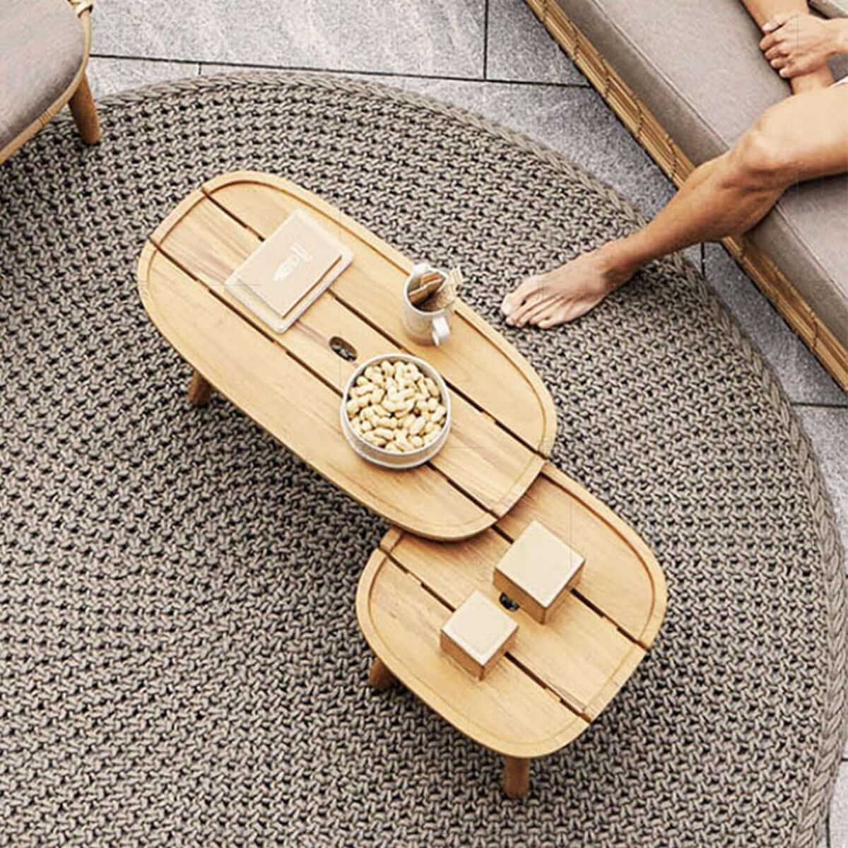 Billy Resort Wooden Coffee Table - 0cm