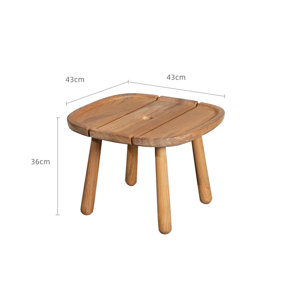 billy resort wooden coffee table 0.43m natural 4