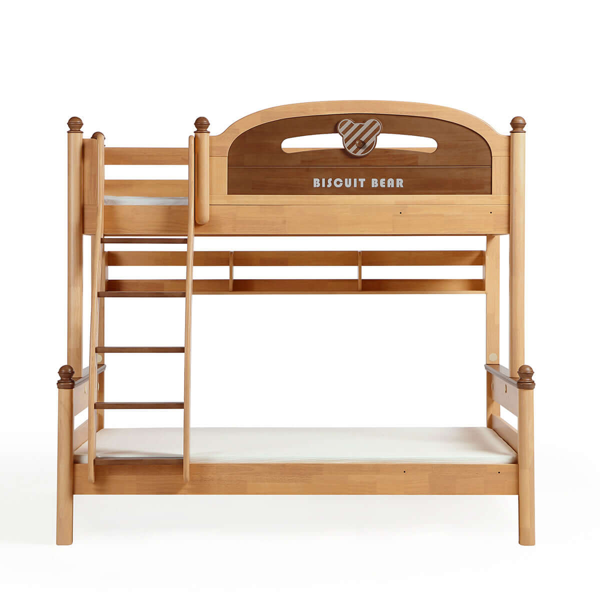 biscuit bear bunk bed with foam mattress for children all natural 3