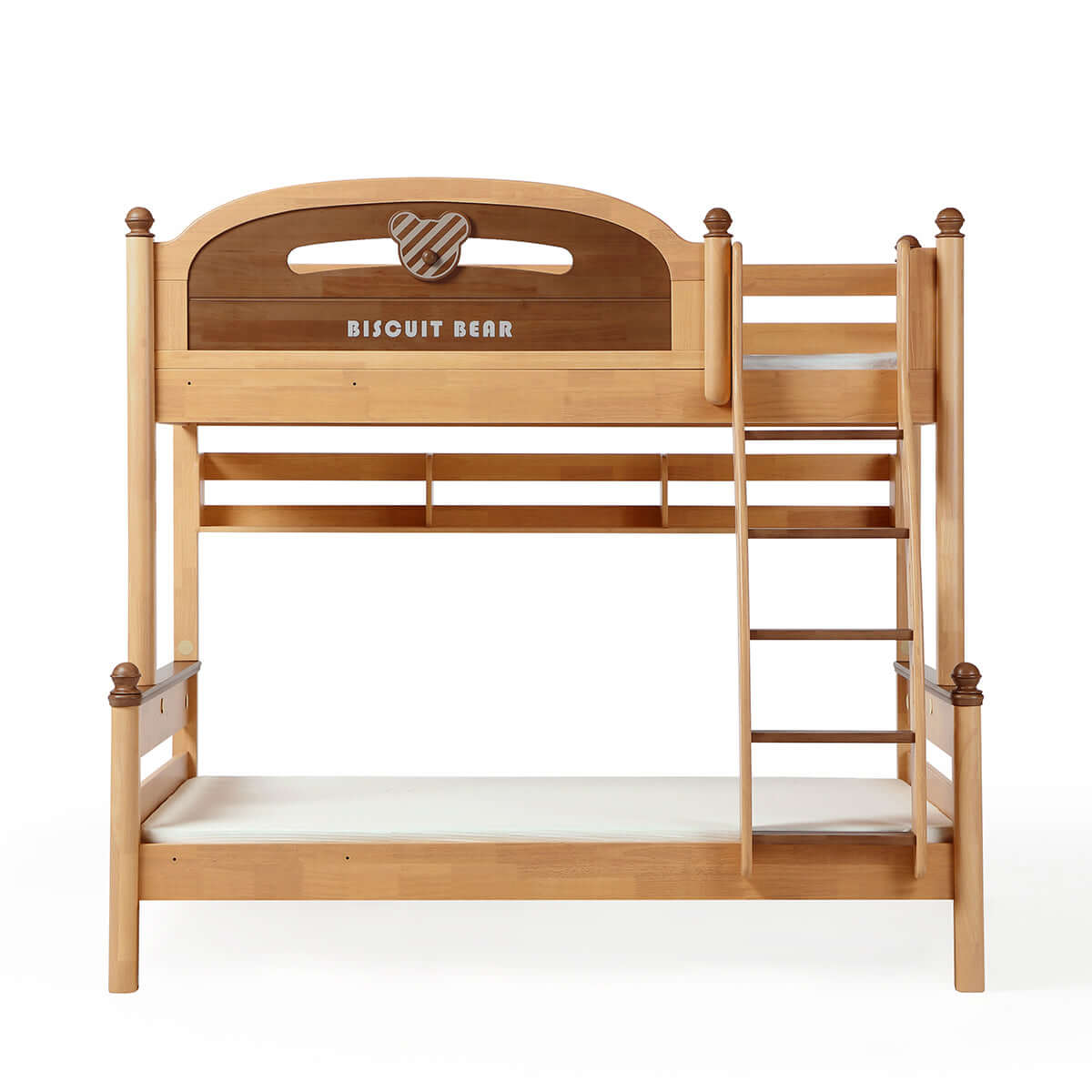 biscuit bear bunk bed with foam mattress for children all natural 4