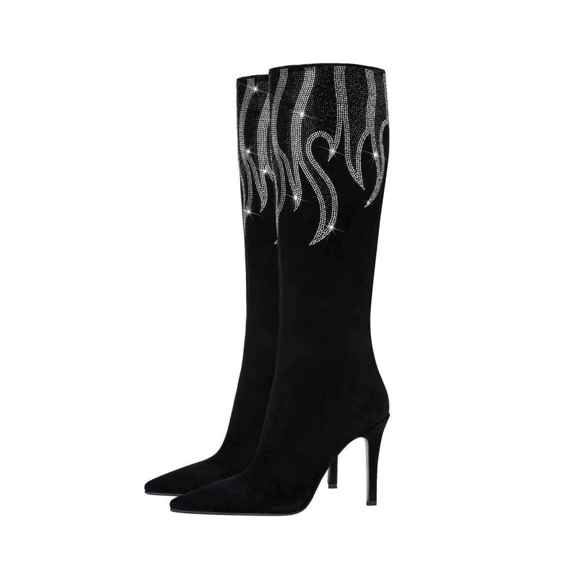 black - and - sliver - flame - pointed - toe - knee - high - boots_all_black_2.jpg