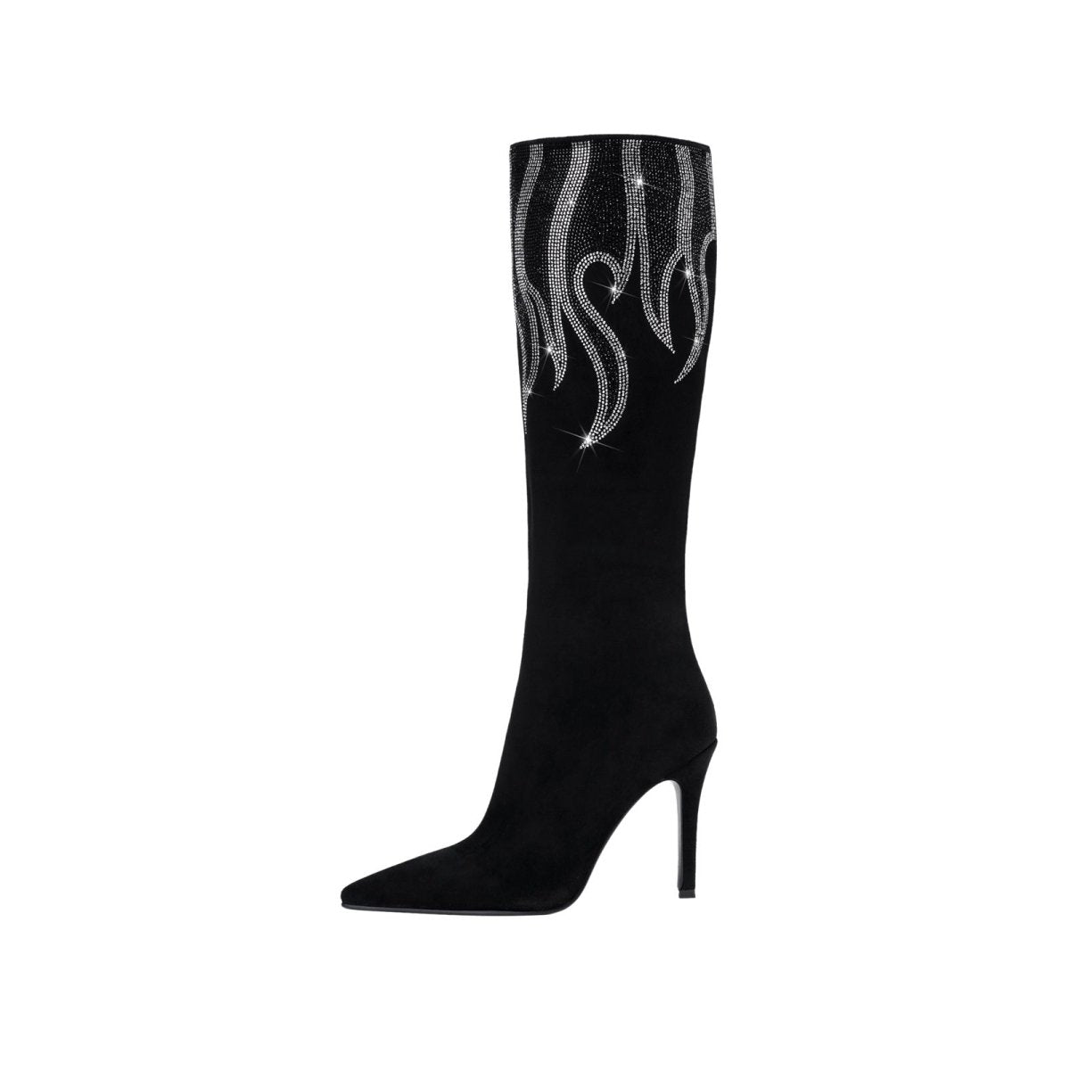 black - and - sliver - flame - pointed - toe - knee - high - boots_all_black_1.jpg