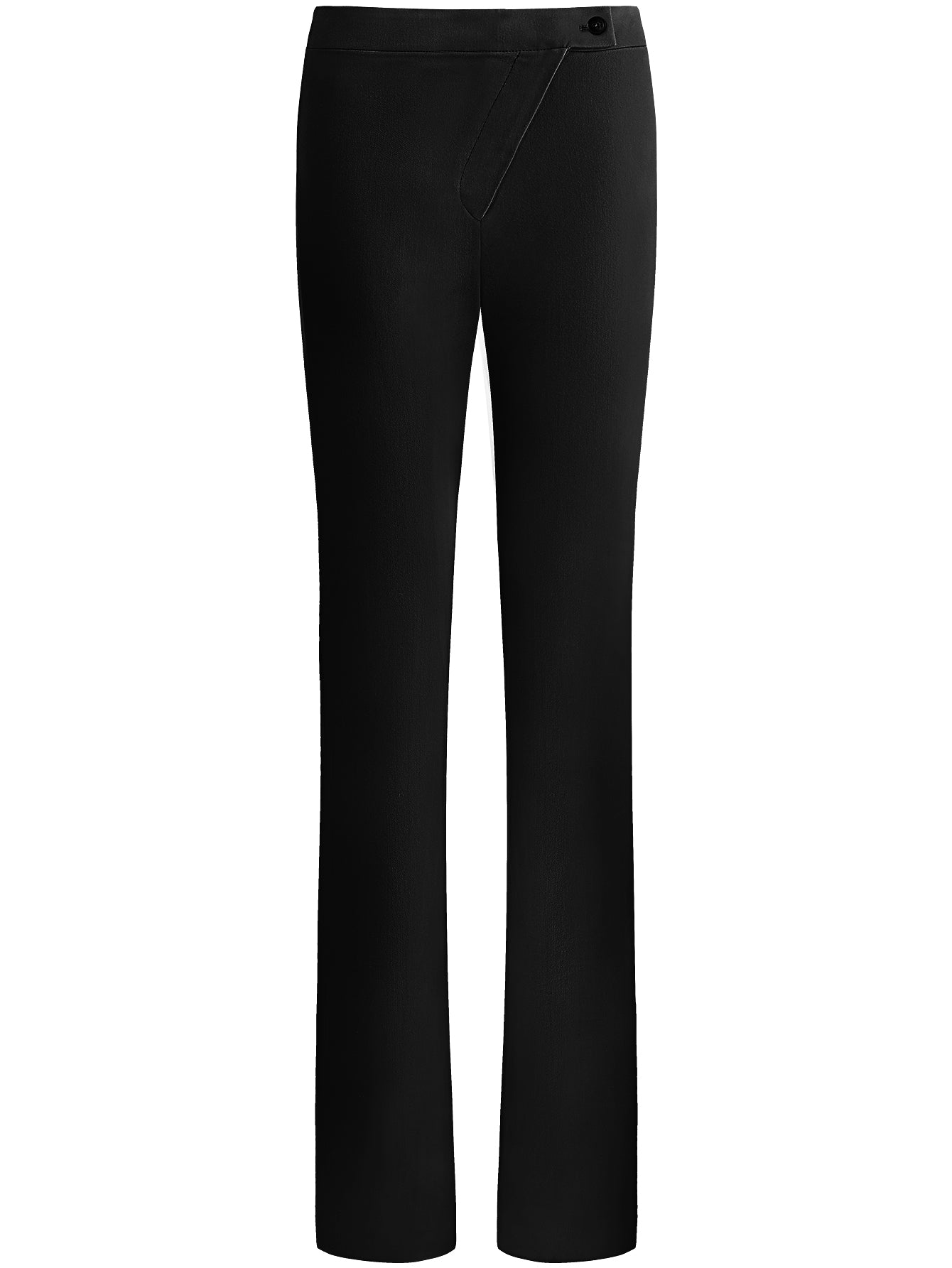 black high waisted flare pants all black 4