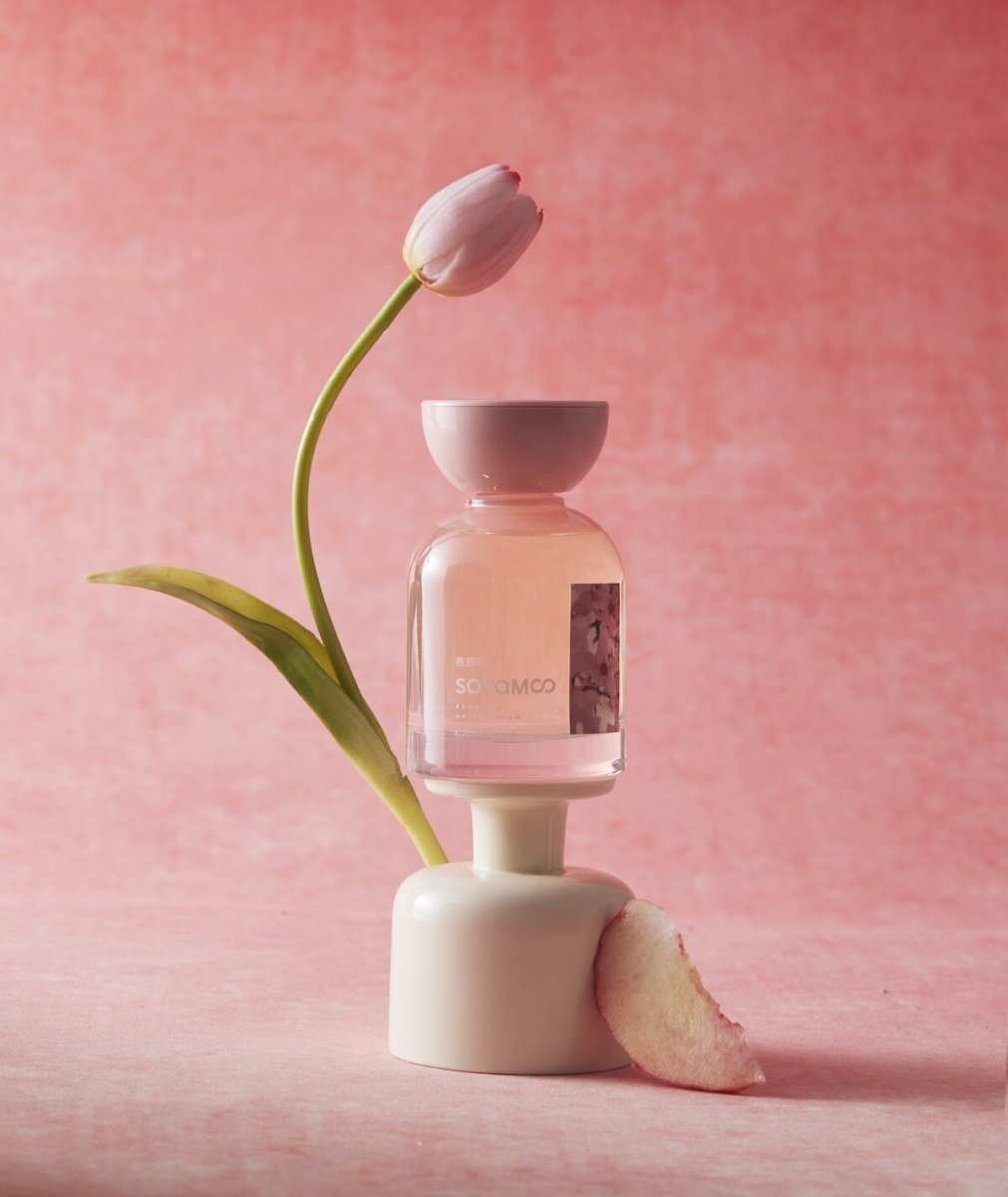 Blushing Peach Bliss Sculpted Round Shoulder Reed Diffuser – 200ml