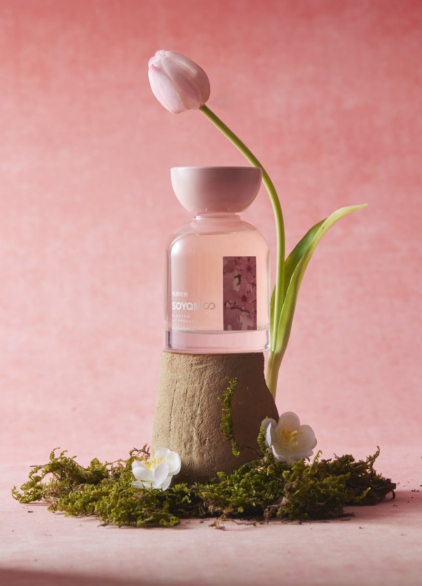 Blushing Peach Bliss Sculpted Round Shoulder Reed Diffuser – 200ml