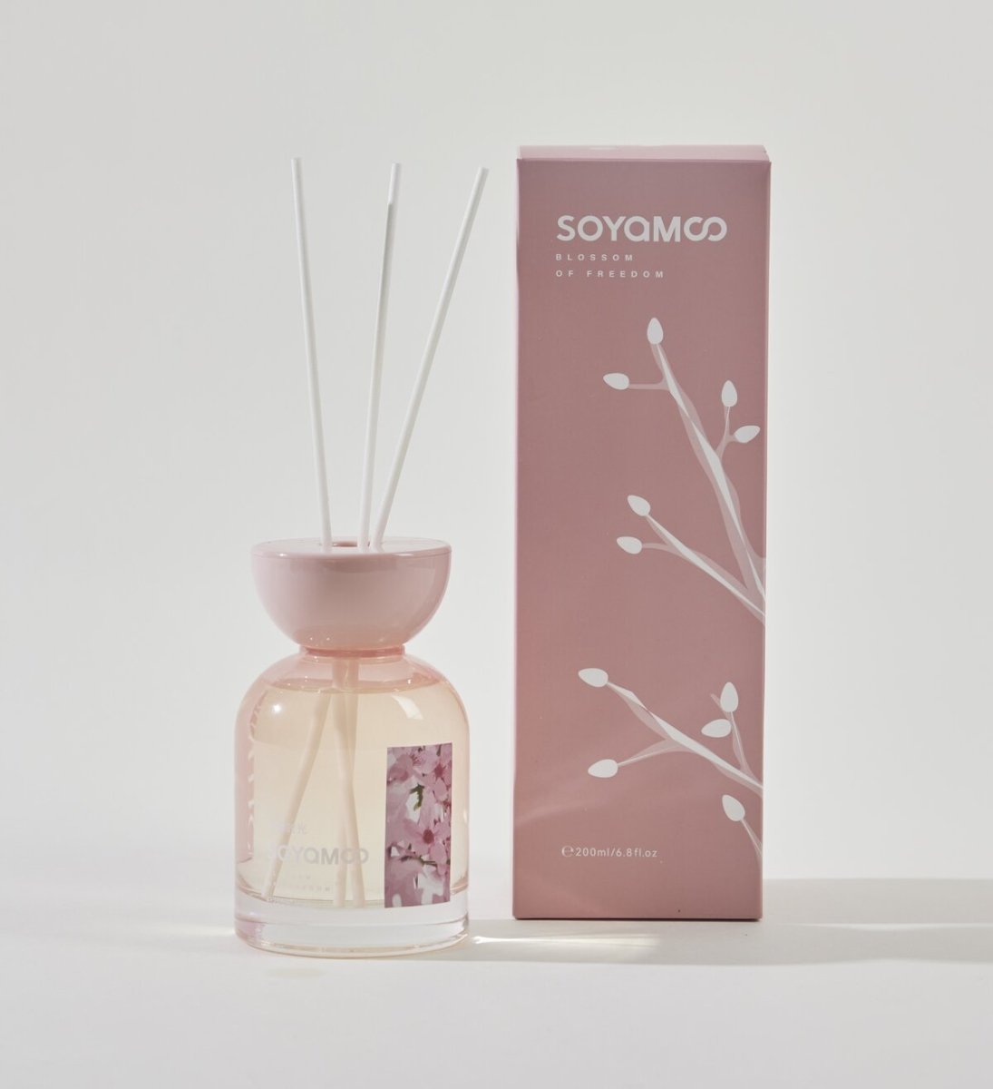 Blushing Peach Bliss Sculpted Round Shoulder Reed Diffuser – 200ml