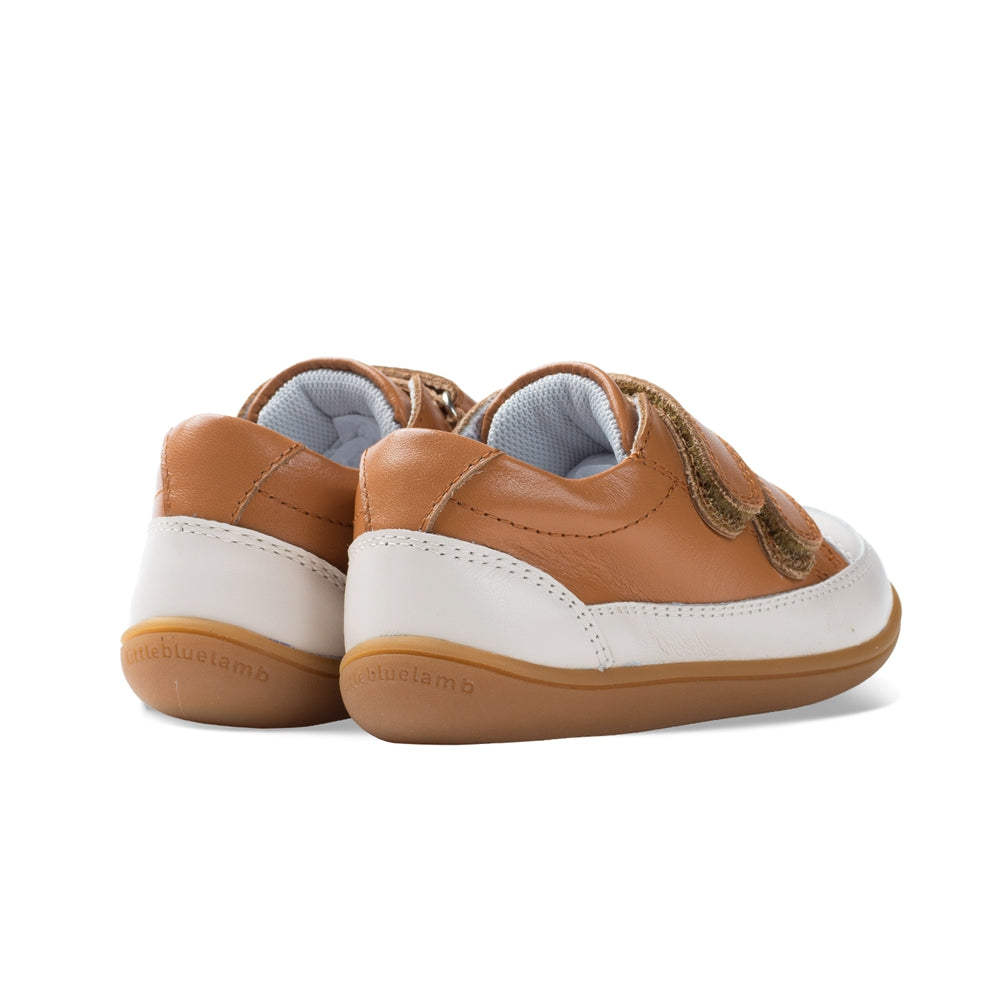 bobo soft sole non slip pre walker baby sneakers all brown 4