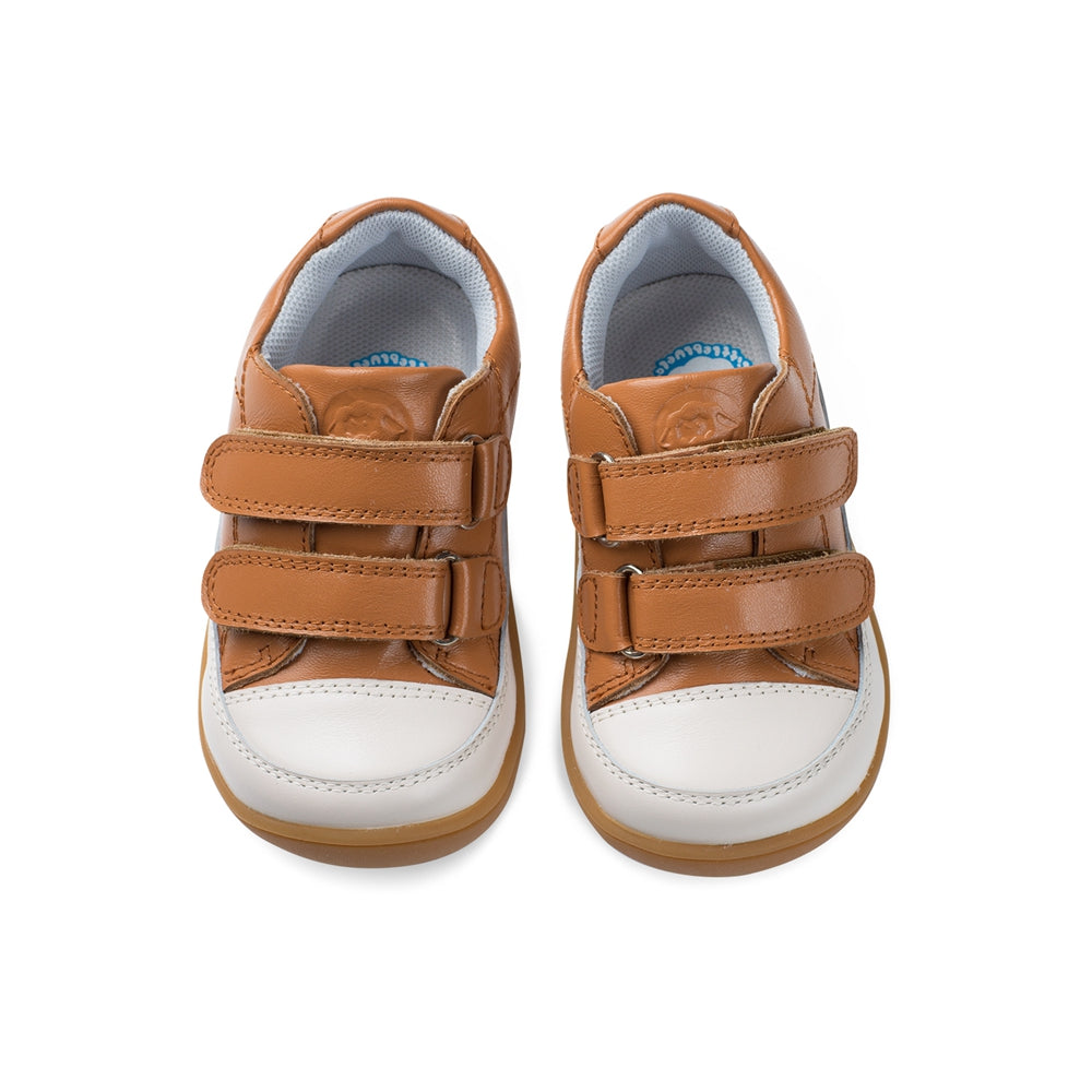 bobo soft sole non slip pre walker baby sneakers all brown 5