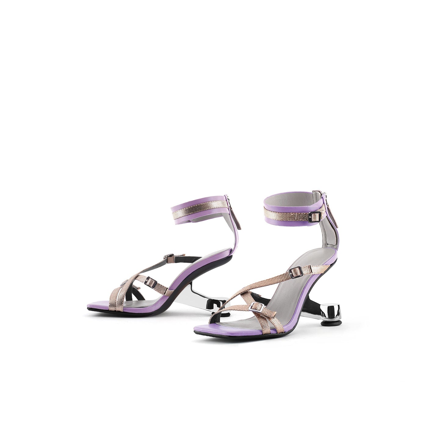 boho ankle strap mules all lavender 5