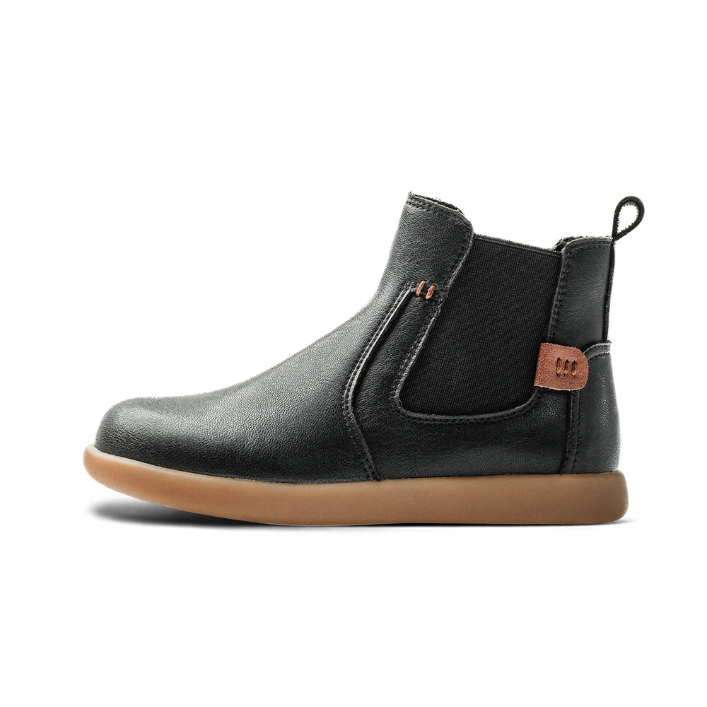 brave explorer non slip kids chelsea boots all black 1