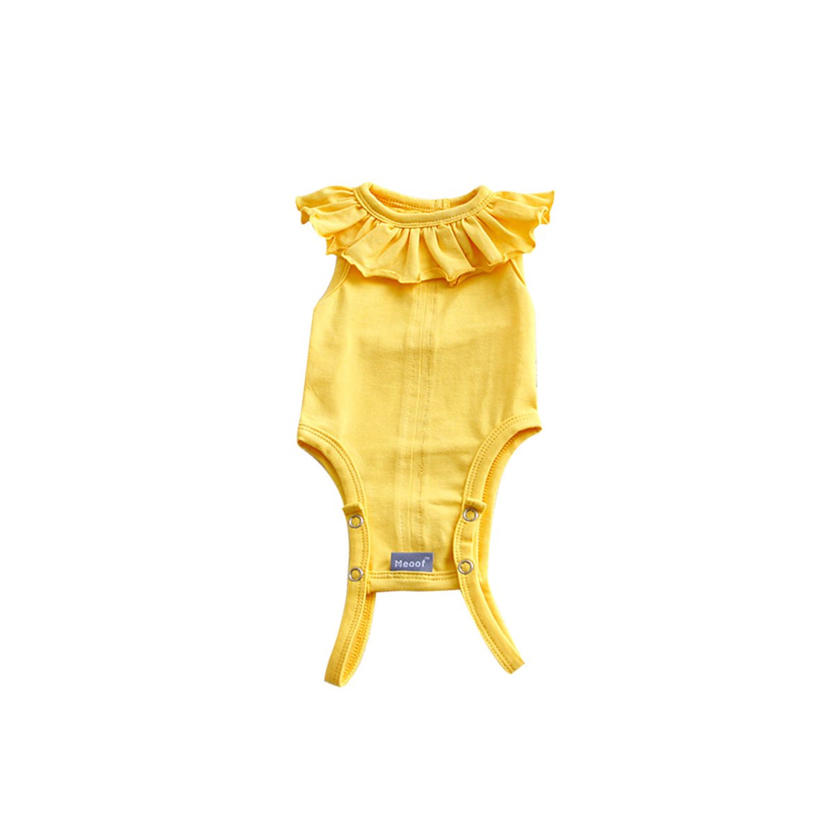 Breathable Cat Recovery Suit with Ruffle Collar