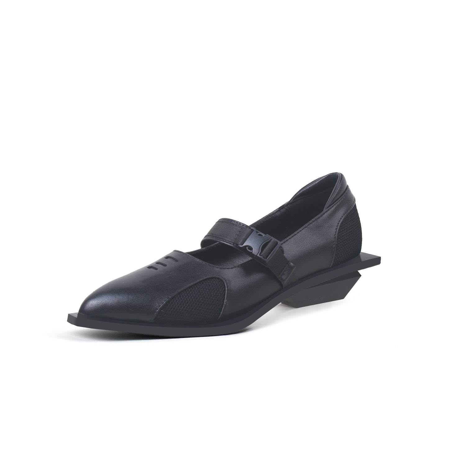 breathable mary jane shoes all black 2
