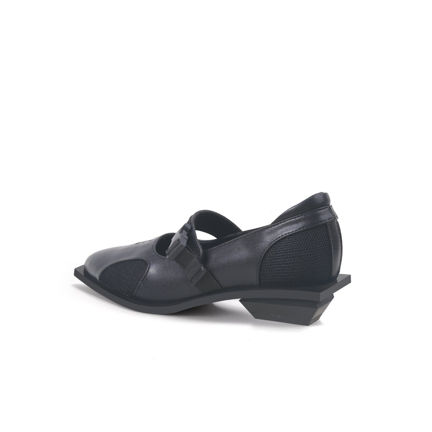 breathable mary jane shoes all black 4