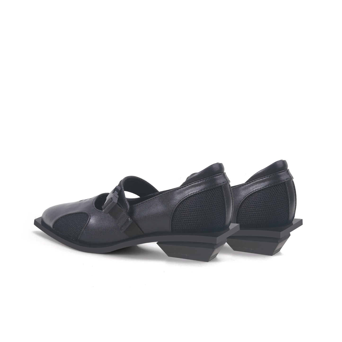 breathable mary jane shoes all black 5