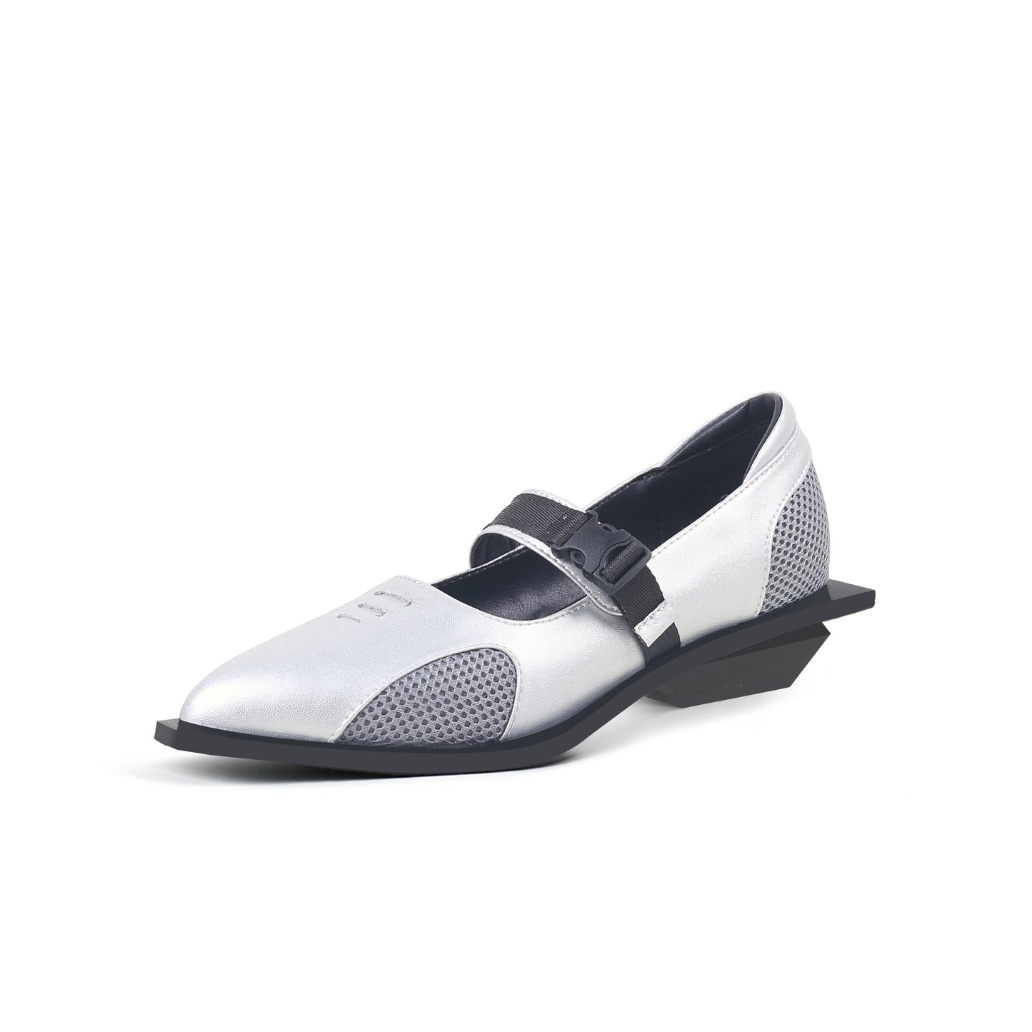 breathable mary jane shoes all silver 2