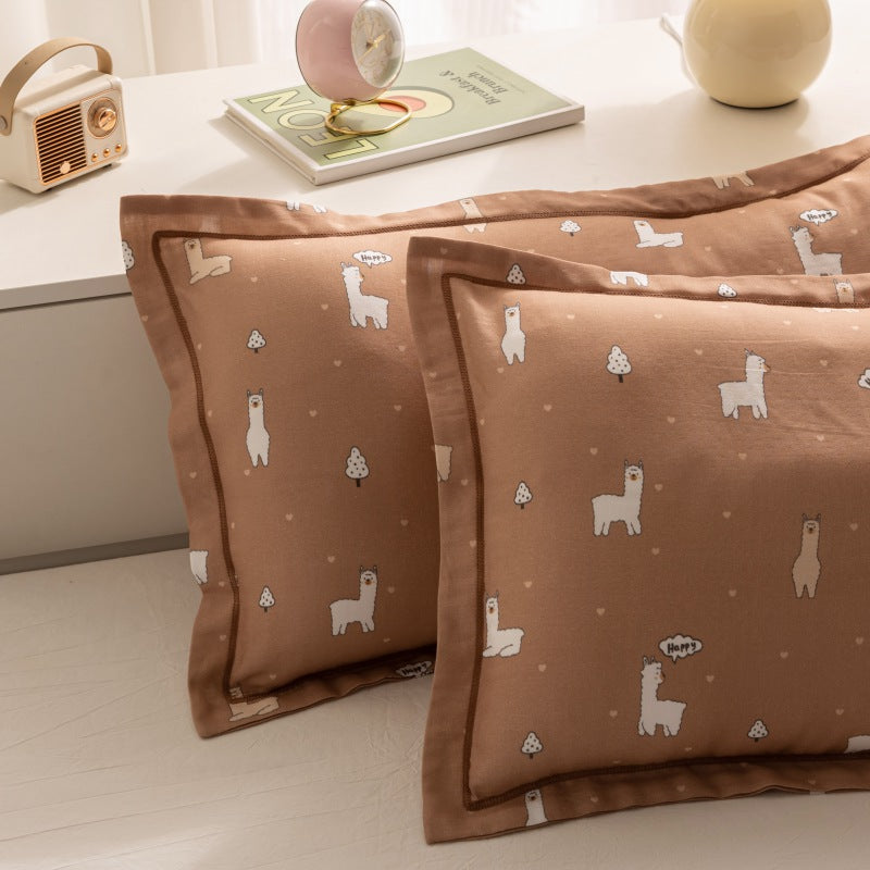 Breathable Pure Cotton Gauze Kids Pillowcase Pair