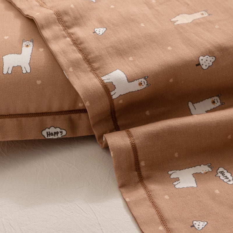 Breathable Pure Cotton Gauze Kids Pillowcase Pair