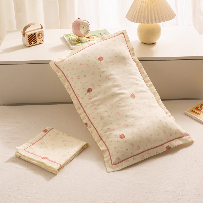 Breathable Pure Cotton Gauze Kids Pillowcase Pair