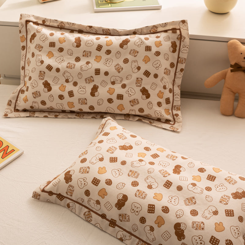 Breathable Pure Cotton Gauze Kids Pillowcase Pair