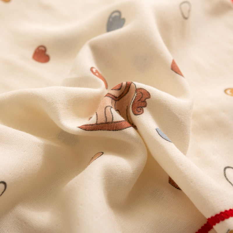 Breathable Pure Cotton Gauze Kids Pillowcase Pair