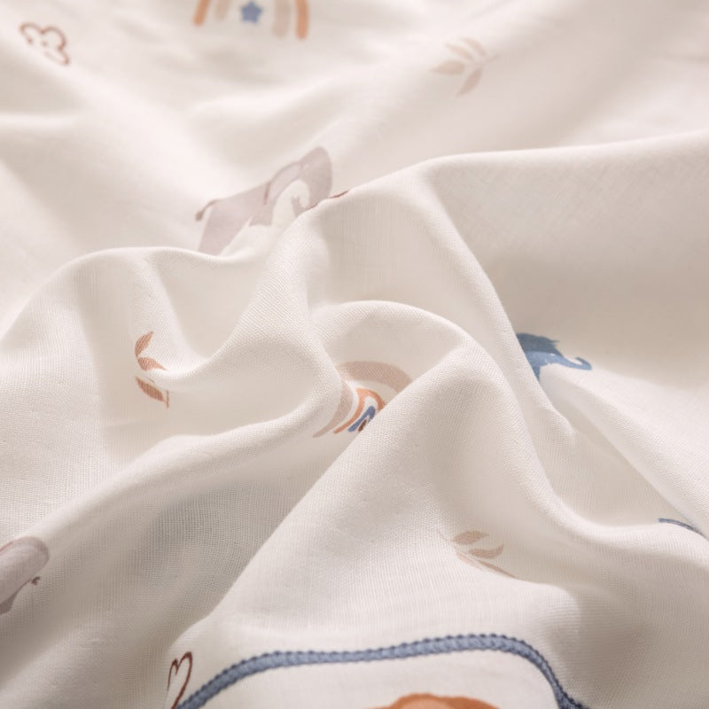 Breathable Pure Cotton Gauze Kids Pillowcase Pair